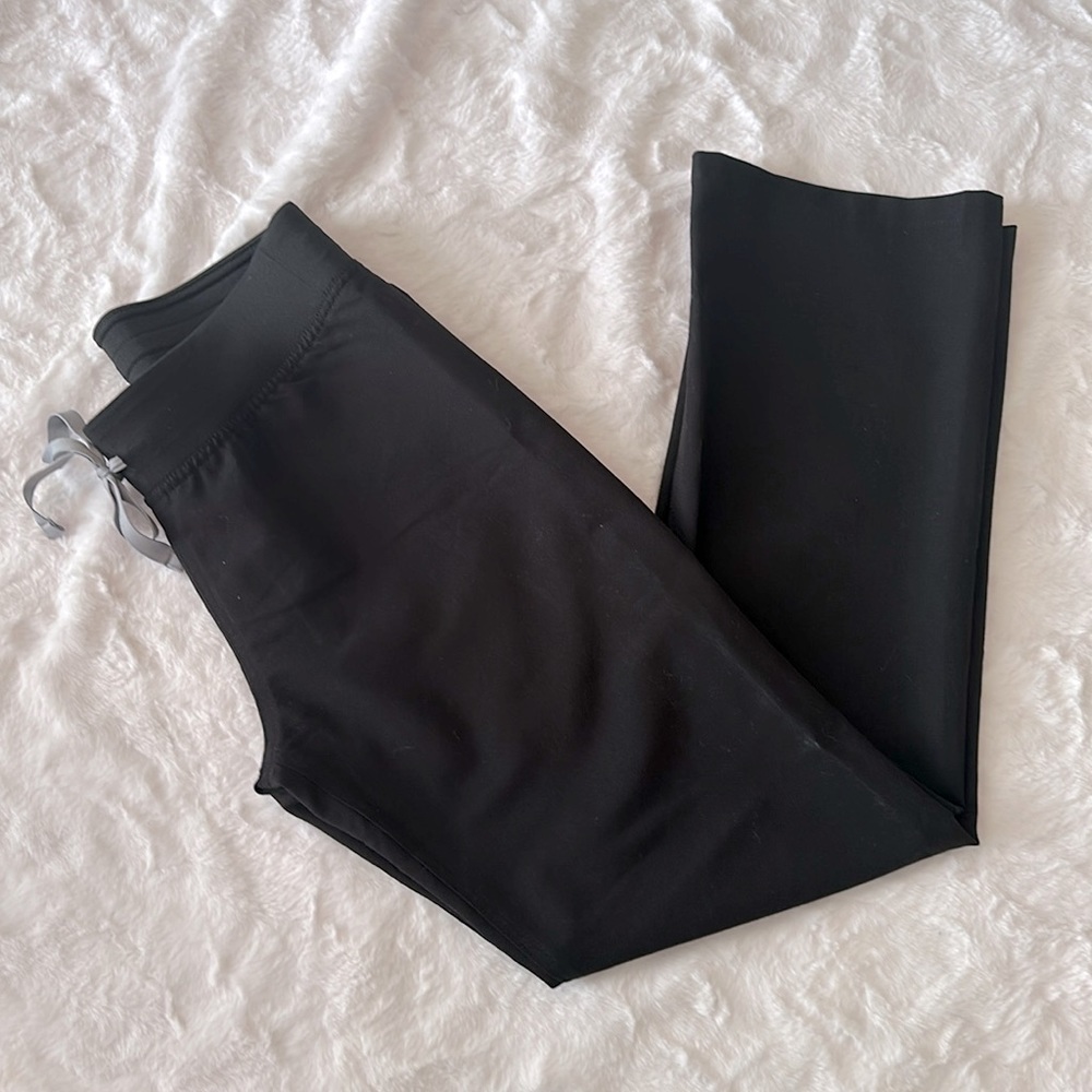 Figs Livingston Black Scrub Pants Size Xs Petite